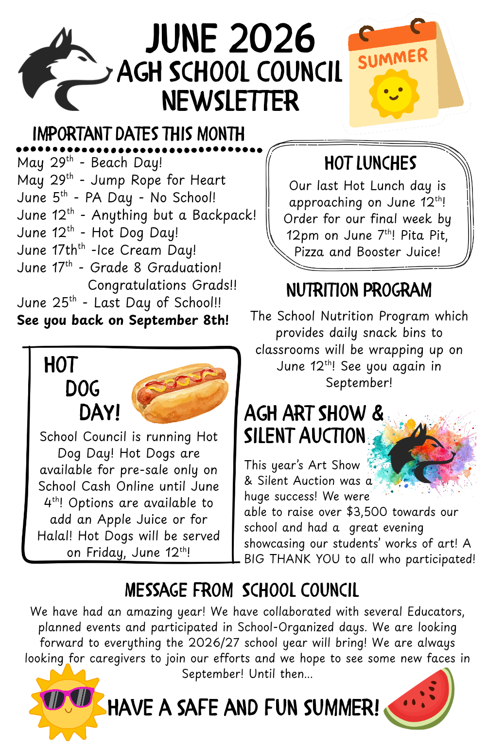 School Council June Newsletter