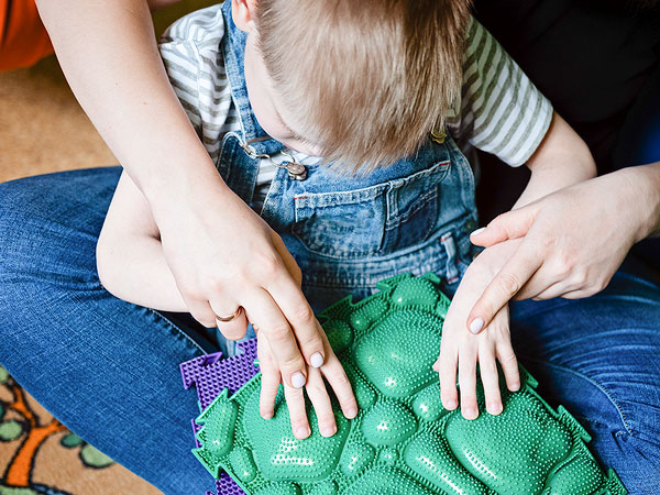 Child playing with a toy