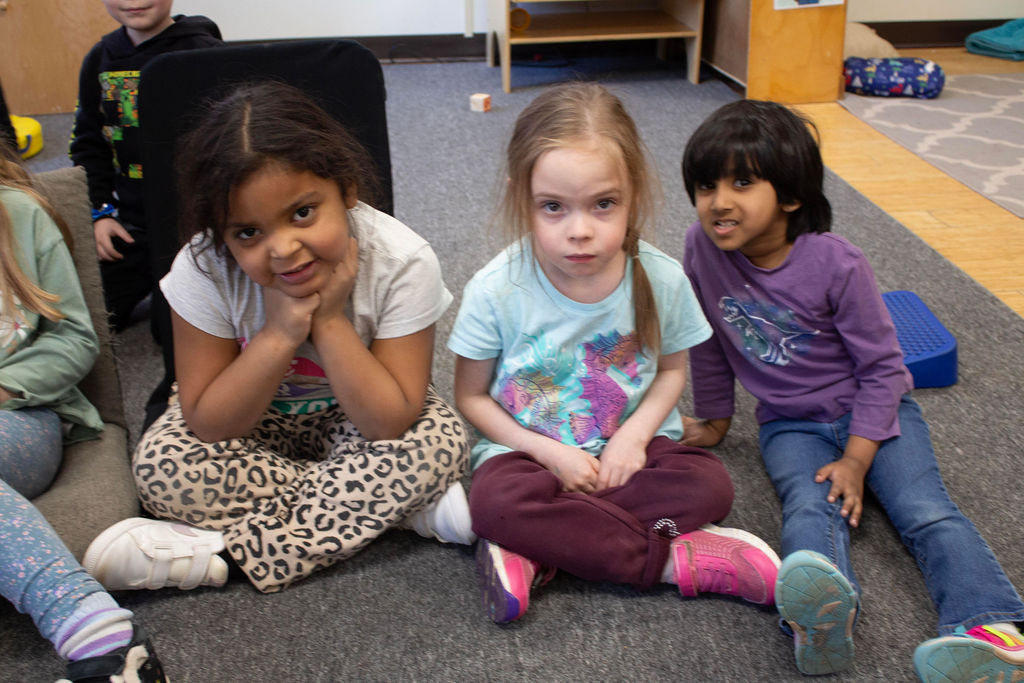 Children playing on the floor