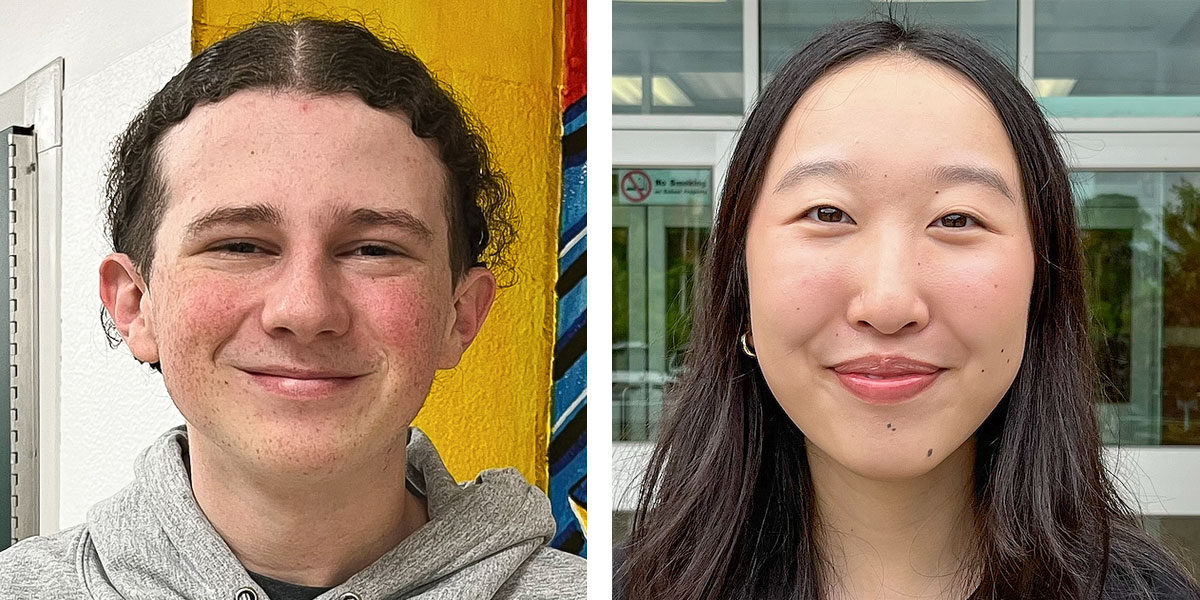 Jack Gillespie and Judy Gao both recipients of Schulich Leader scholarships