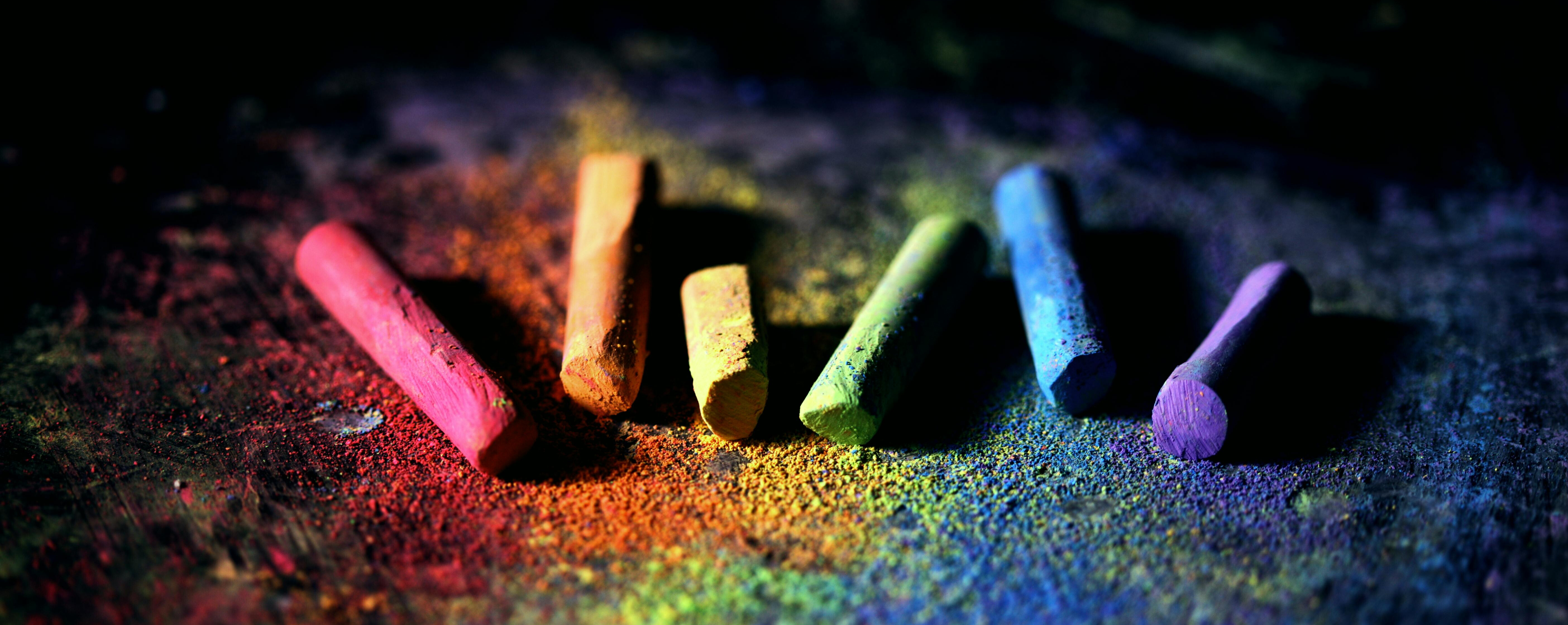 colorful chalks