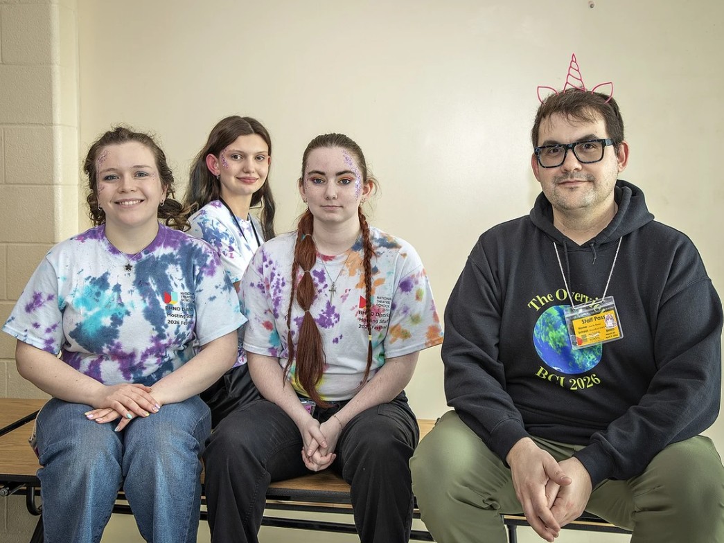 BCI students Emilia Witmer-Petitti Genevieve Wey Mackenzie Langille Jan St. Denis