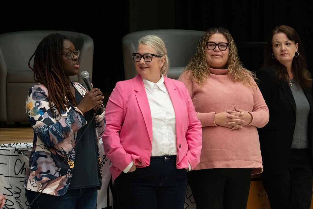 Women presenter at Celebrating Women in Grand Erie event Women presenter at Celebrating Women in Grand Erie event