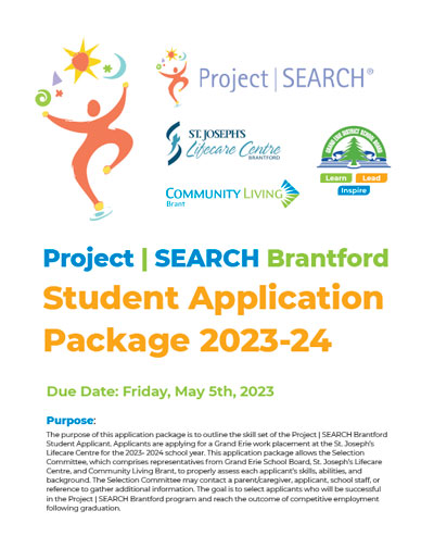 Project Search Brantford Student Application Package 2023-24