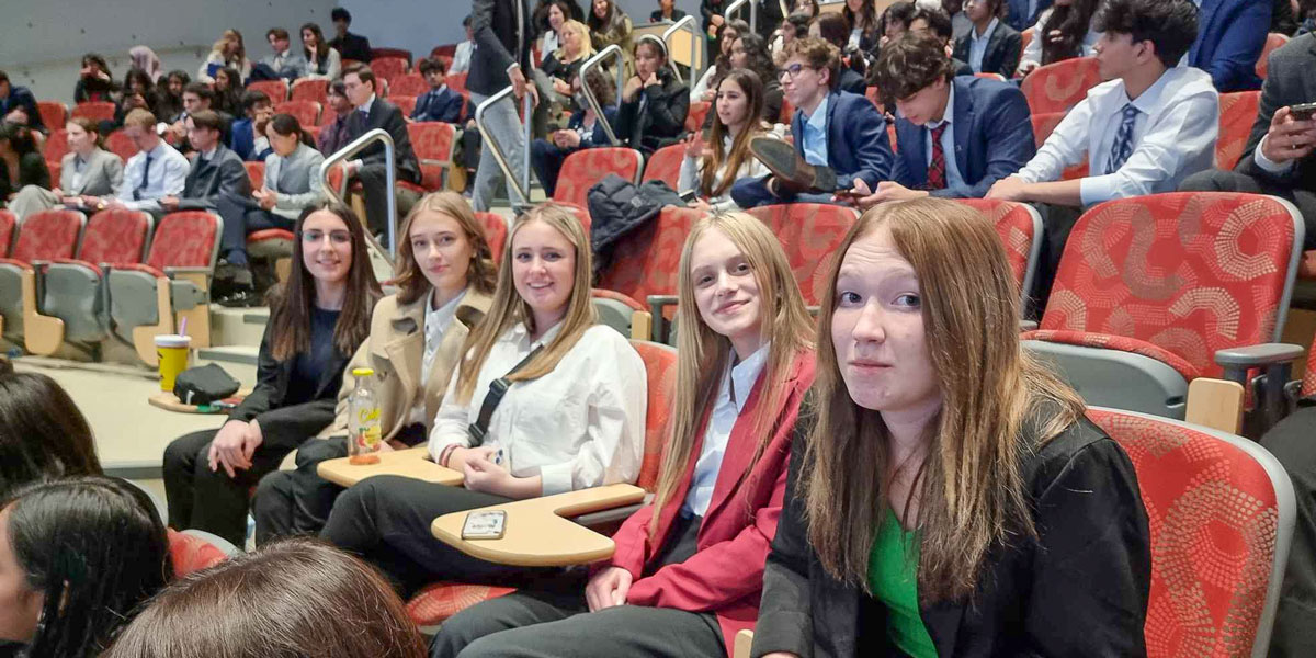 Students sitting for a lecture