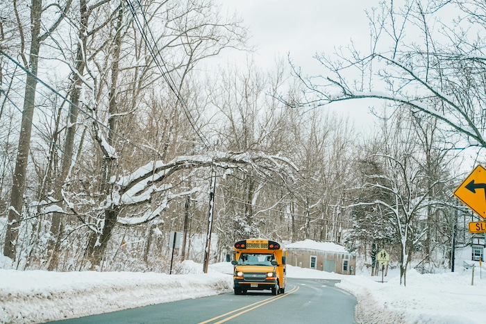 School Bus on the road